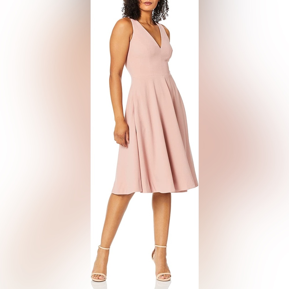 DRESS THE POPULATION Catalina Blush Dress